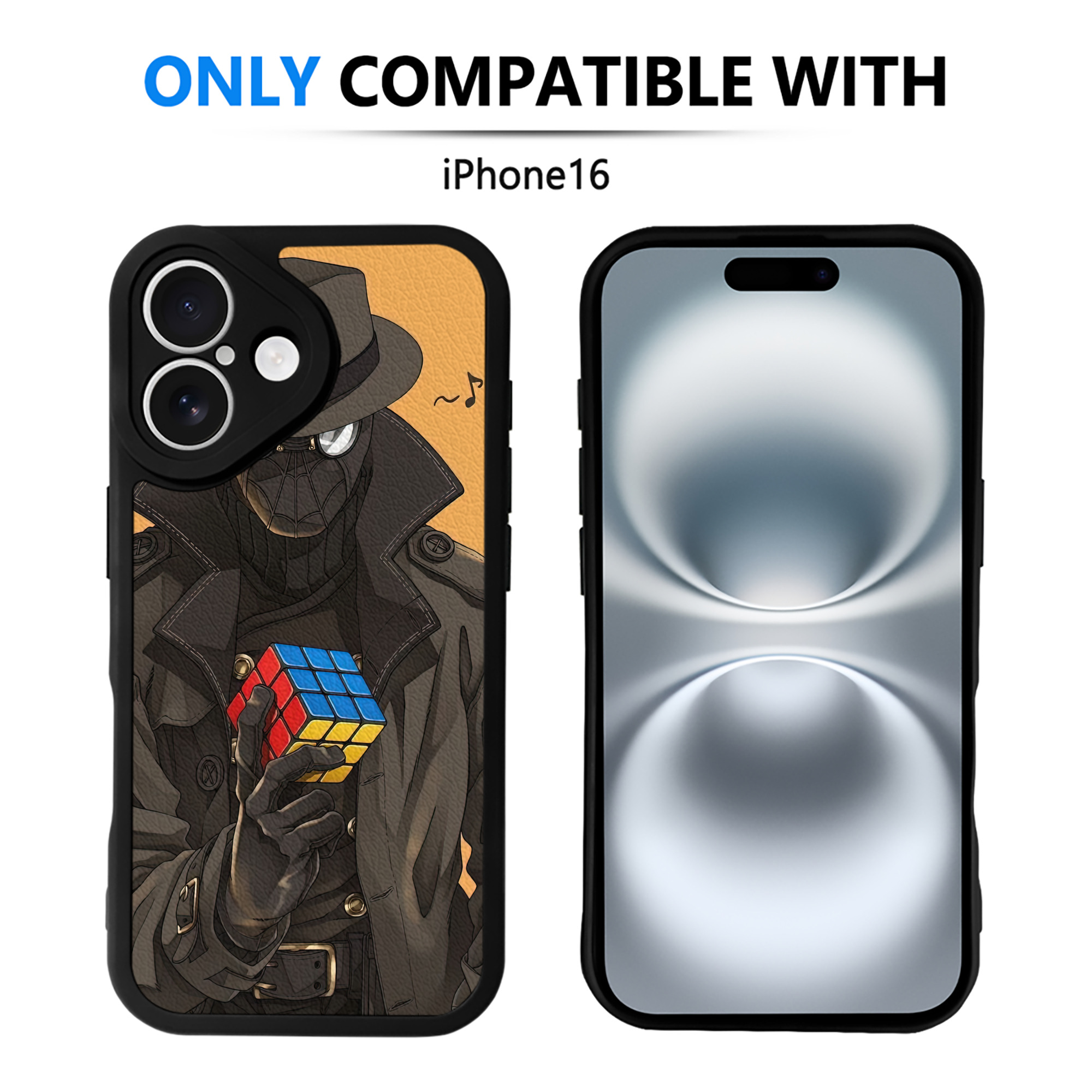 Spider Man スパイダーマン 【iPhone 16シリーズ対応】シリコンスマホケース（レザー調） 材質：シリコン